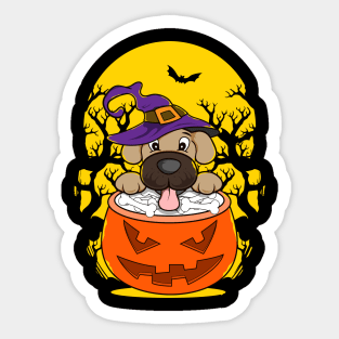 Halloween Puppy Wizard Cute Dog Obsessed Sticker